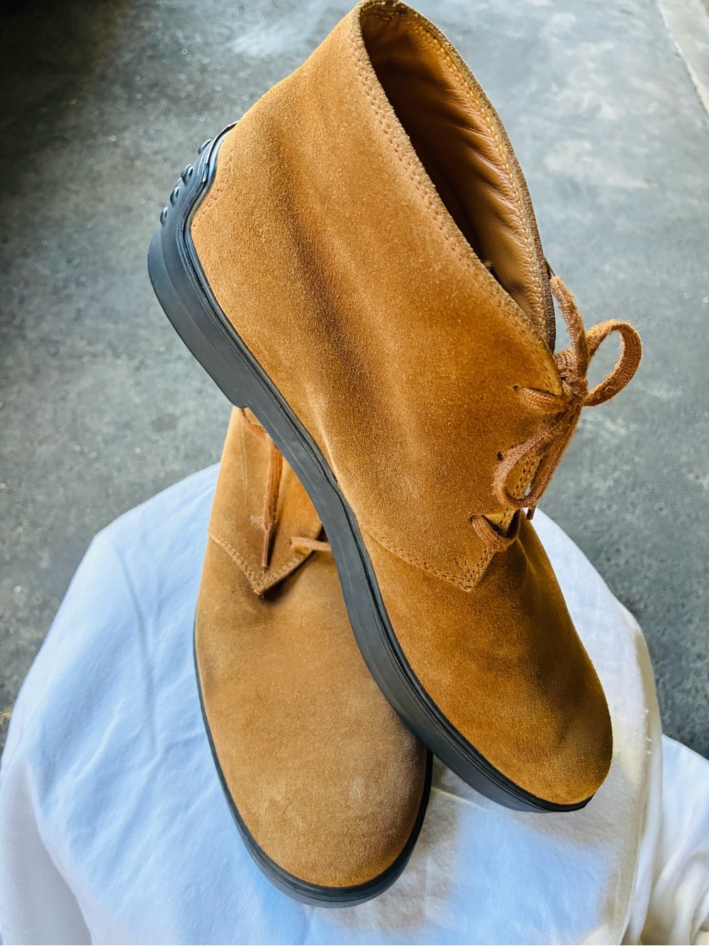 Tod’s Gommino Desert Boots, Size 8.5
